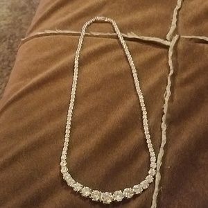 White sapphire necklace